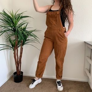 corduroy brown overalls